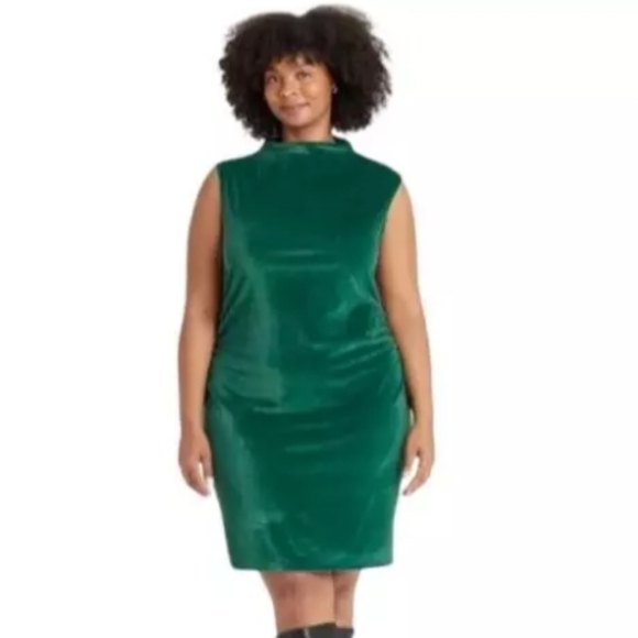 a new day Dresses & Skirts - NWT A New Day Rushed Velvet Mini Dress